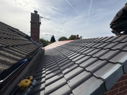 New roof installation in Hyde
