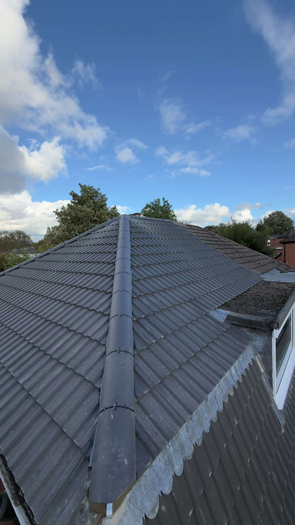 Finished roof replacement by Manchester Roofs in Stockport